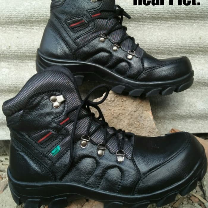 SEPATU BOOTS HITAM X ZOOM KULIT PRIA GAYA ANAK MOTOR BIKERS