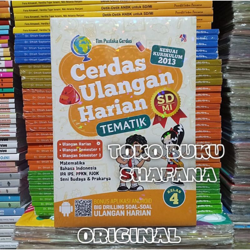 Buku Cerdas Ulangan Harian Tematik Kelas 4 SD/MI Kurikulum 2013 Pustaka Baru Press