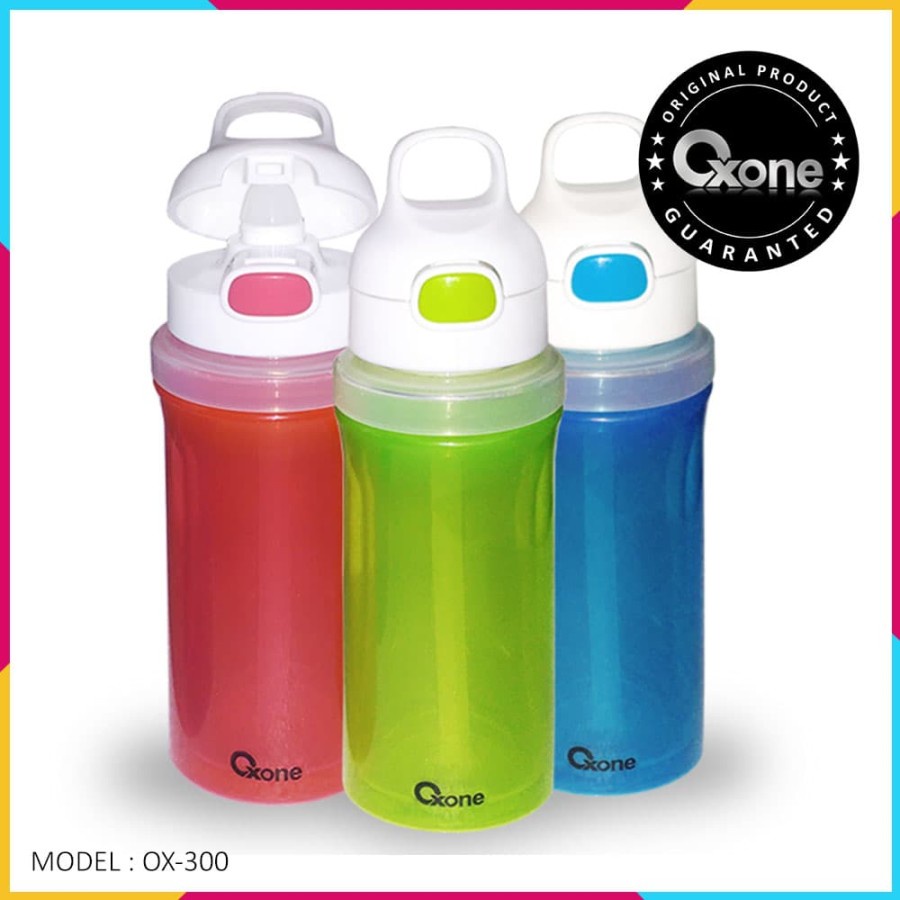 OX-300 Botol Minum Oxone Rainbow Twist &amp; Turn Bottle 300ml