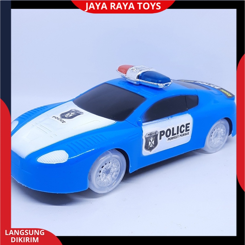 (PROMO) Mobil Polisi Ban Nyala Musik Lampu Police Car Mainan Anak Mobilan Polisi Baterai Termurah