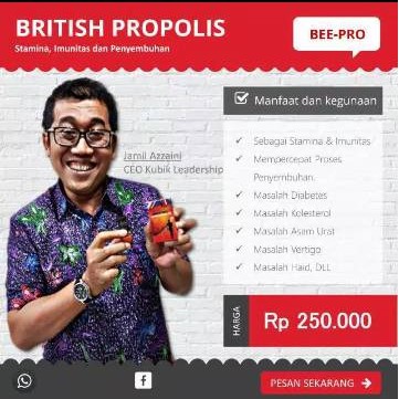 British Propolis 100% Original Obat Herbal Dewasa Dan Anak Paket Murah 3 Botol