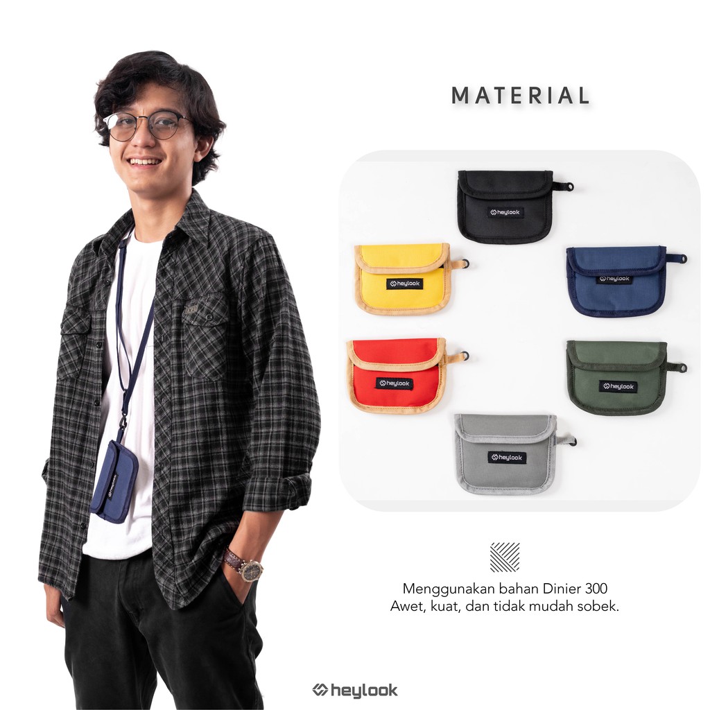 HEYLOOK Project - Sling Pouch ONYX Pouch Wallet Dompet Kartu Sling Bag Pouch Dompet Koin Neckbag Card Holder