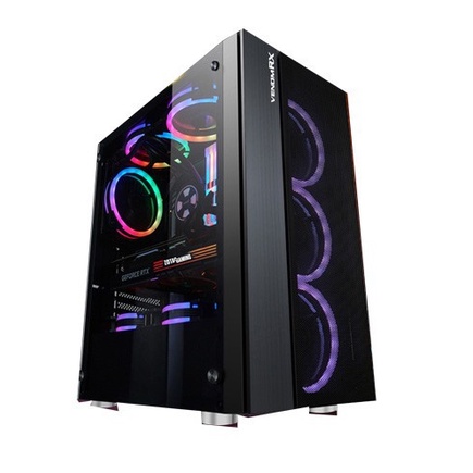 CASING GAMING VENOM RX DROGON + 4 FAN