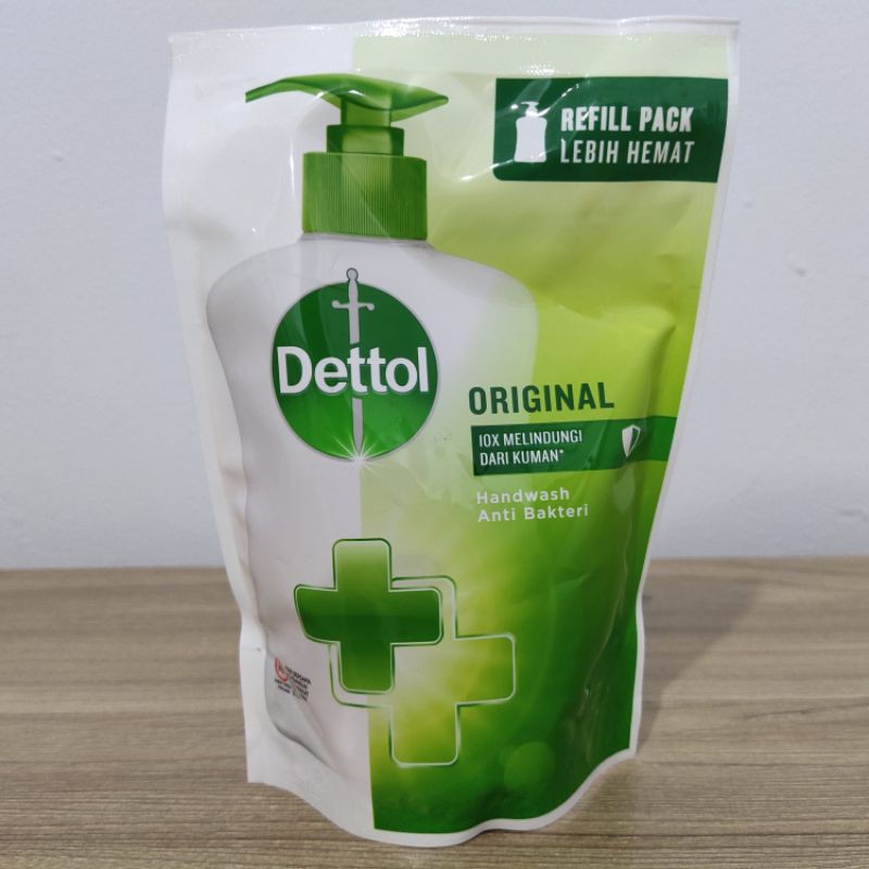 Dettol Handwash varian original skincare sensitive reenergize  200 ml refill pouch