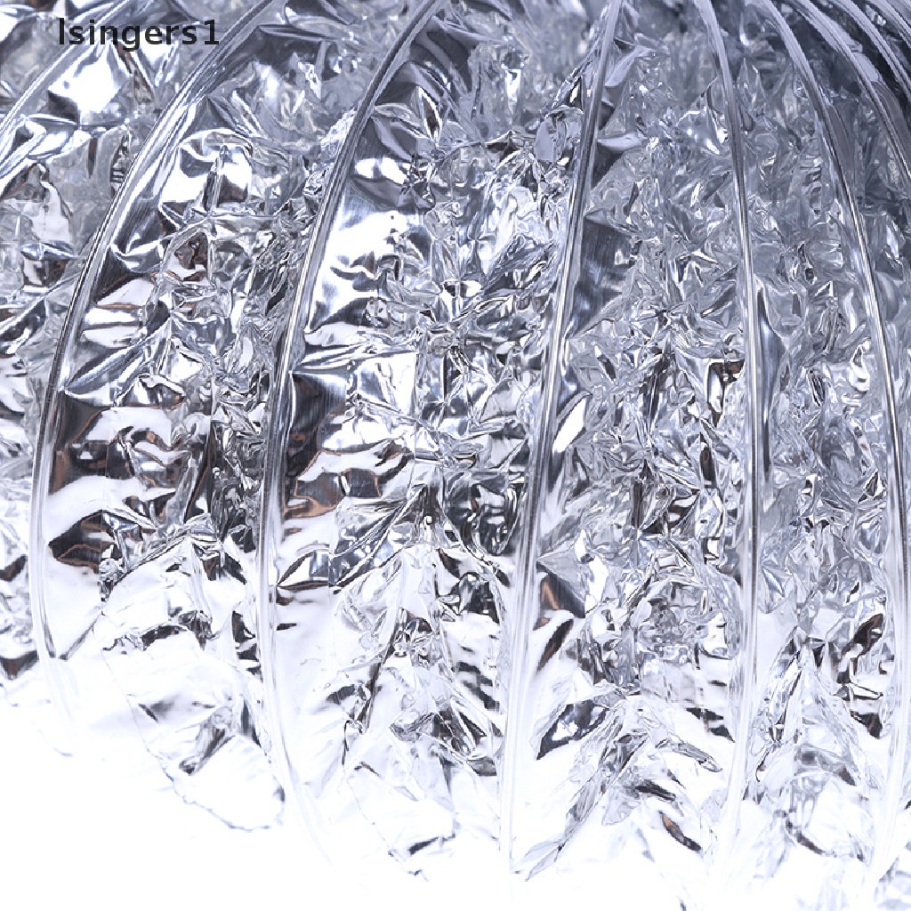 (lsingers1) Selang Ventilasi Udara Flexible 4 &quot;Bahan Aluminum Panjang 2m