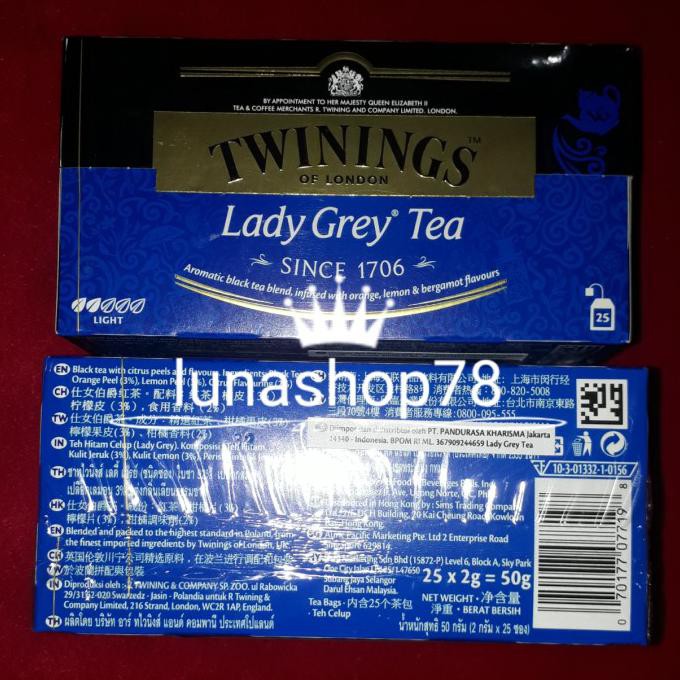 

Yang Dicari] Teh Hitam Twinings Lady Grey Tea Isi 25X2G