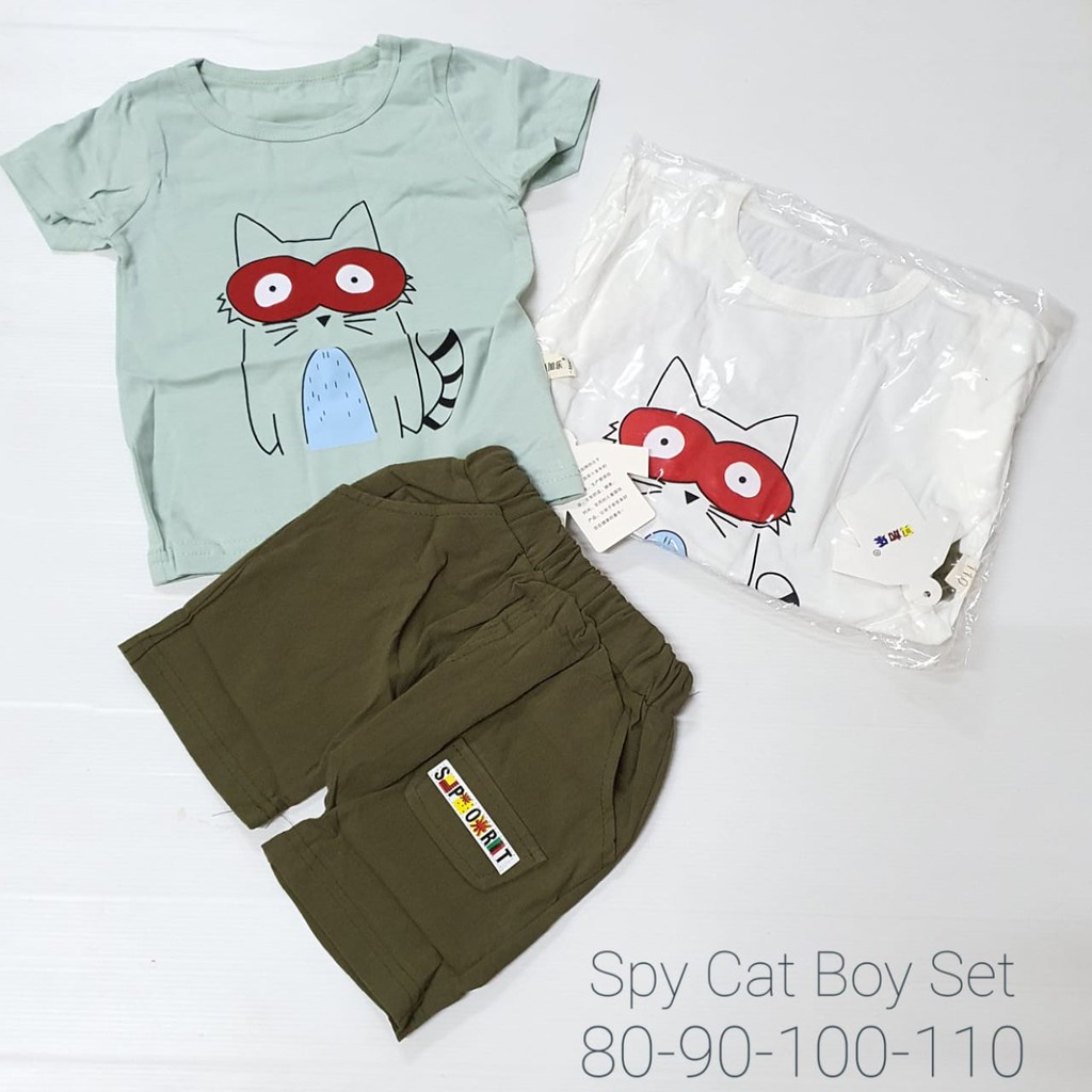 Spy Cat Boy Set/ Setelan Anak Laki-laki