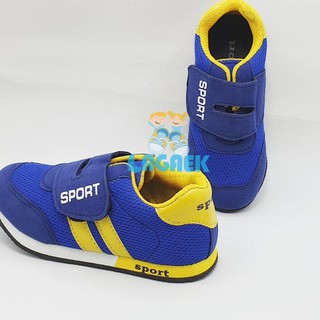 VLA 61 SEPATU  SPORT ANAK  USIA  2 3 4 5 6  TAHUN  MODEL VELCRO 