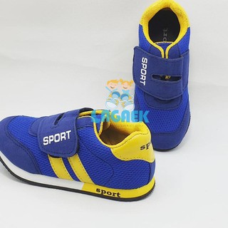 VLA 61 SEPATU  SPORT  ANAK USIA 2 3 4 5 6 TAHUN MODEL VELCRO 