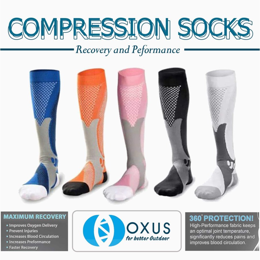 Compression Socks Energy Run Running Lari Marathon Trail Kaos Kaki