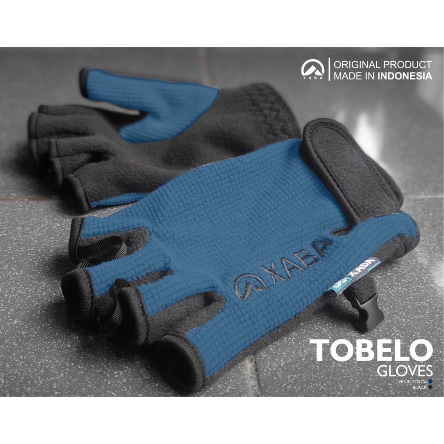 sarung tangan sepeda motor XABA tobelo half finger gloves outdoor travelling touring hiking