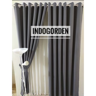  Gorden  Blackout Jendela  Dan  Pintu  Serat Polos UK L150 cm x 