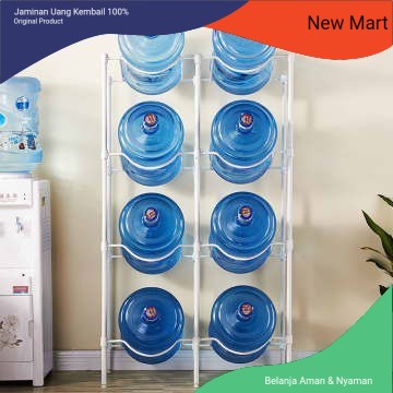 rak galon 8 susun putih