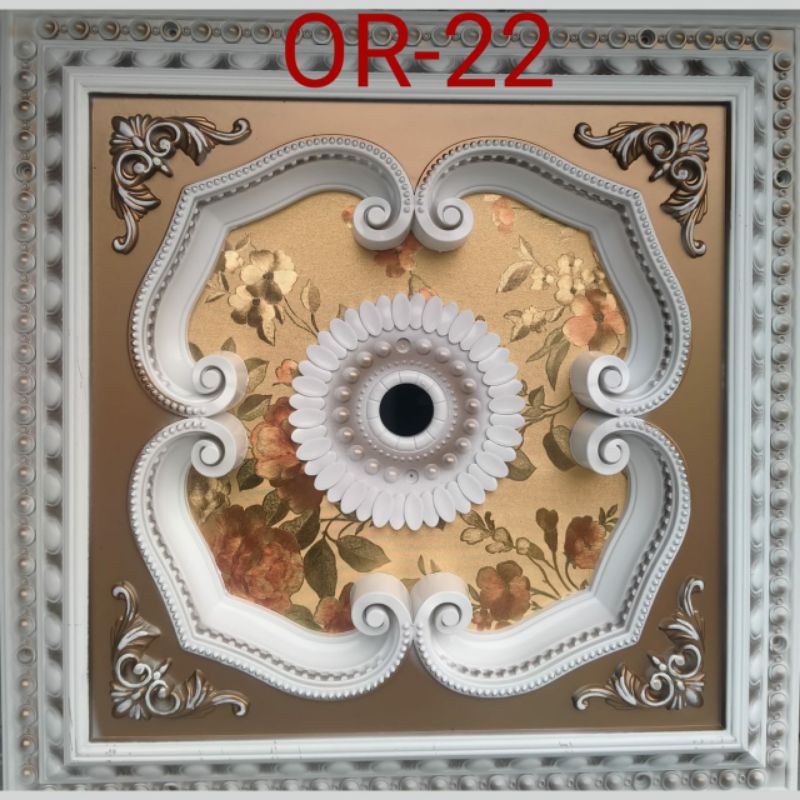 ornamen pvc / ornamen plafon pvc / ornamen 60 x 60 / ornamen plafon