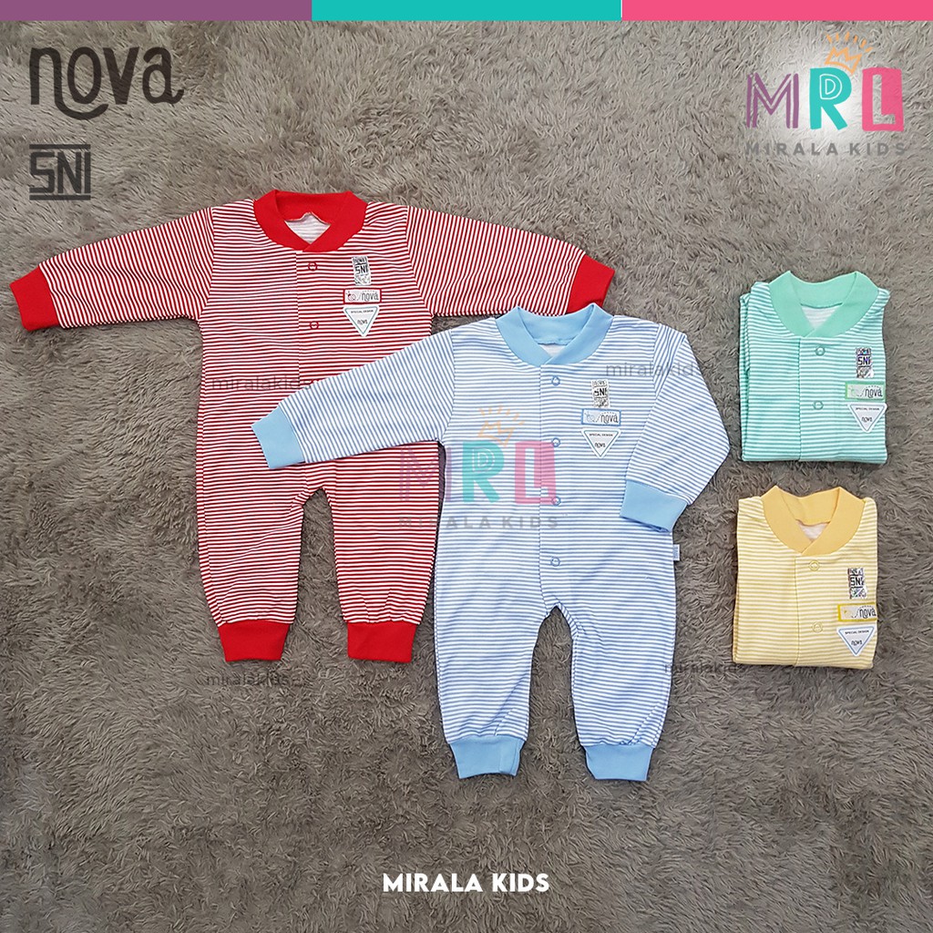 Nova Sleepsuit Jumpsuit Bayi - Nova Romper Panjang SNI