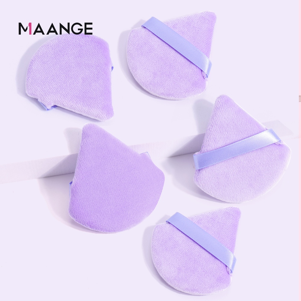 MAGEFY Set 5 Makeup Sponge Gelembung Berbentuk Segitiga Untuk Wajah Wanita 51028