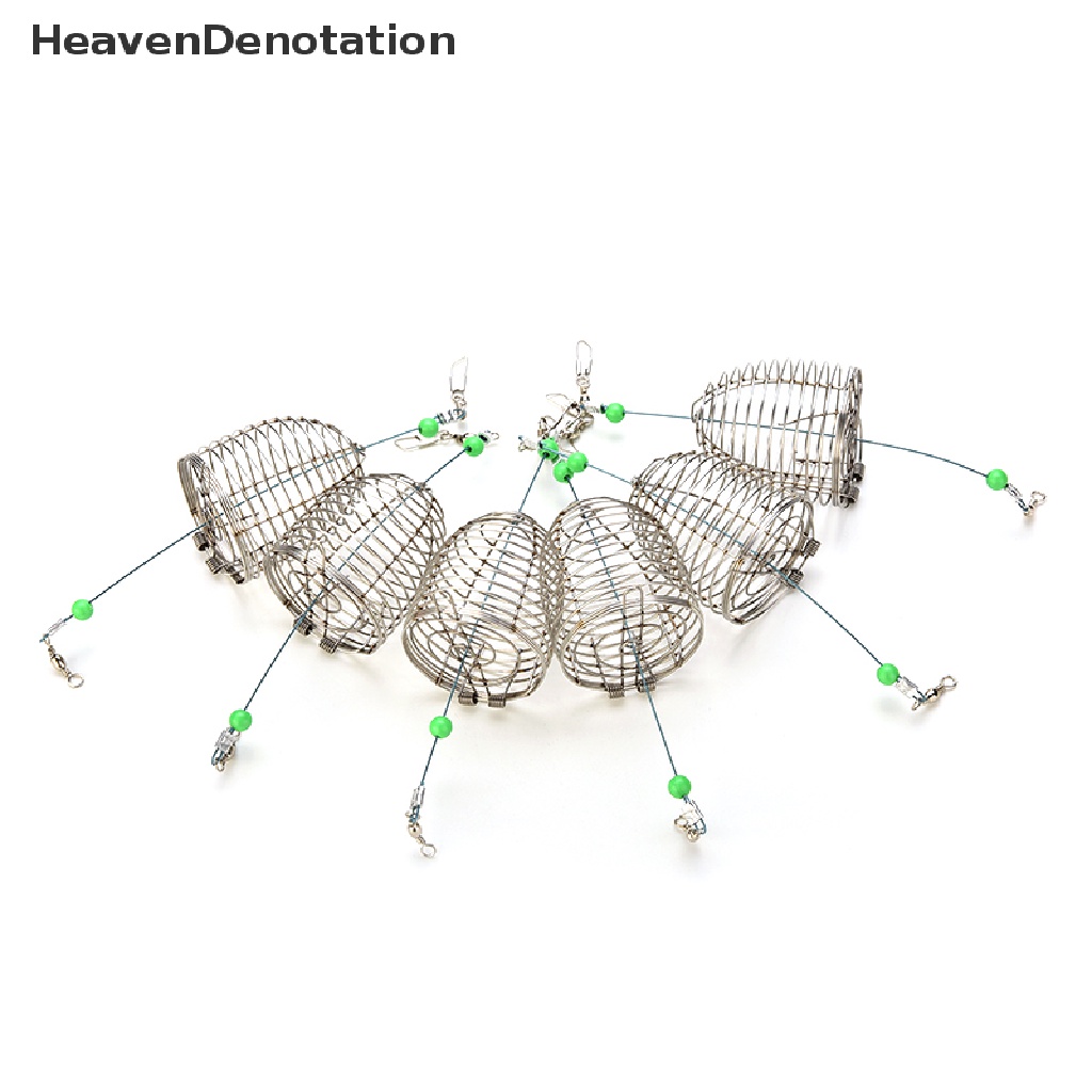 (Heavendenotation) 1pc Keranjang Umpan Pancing Bahan Stainless Steel