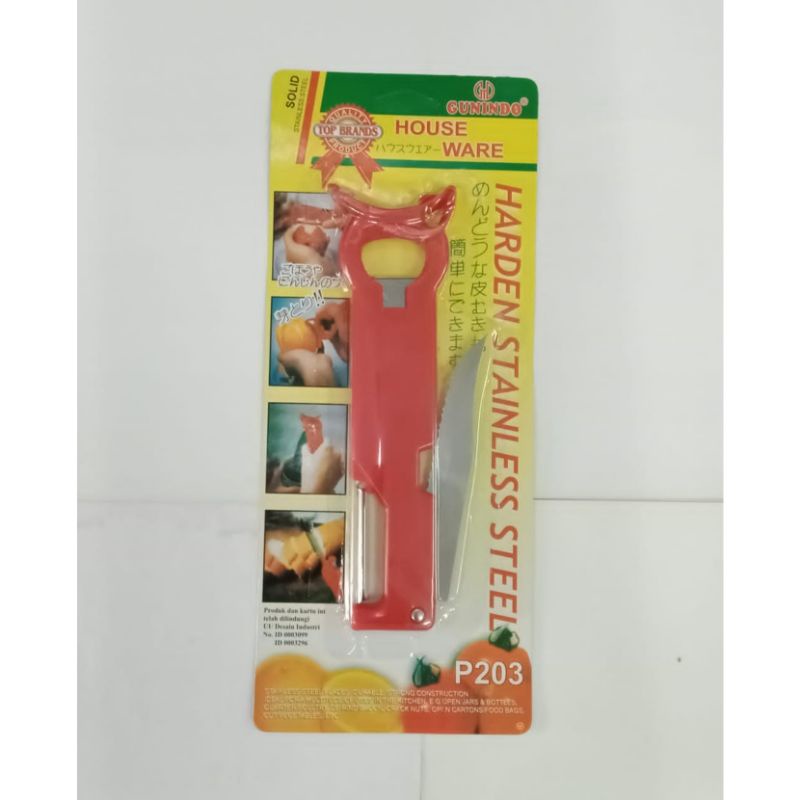 Pisau Buah + Pisau Gunindo P-203 / Pengupas / Pemotong