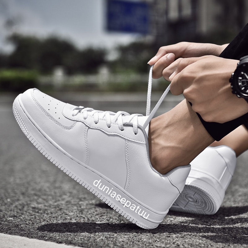 Sepatu Nike Air Force 1 One Full Putih Full White Sepatu Sneakers Wanita-3