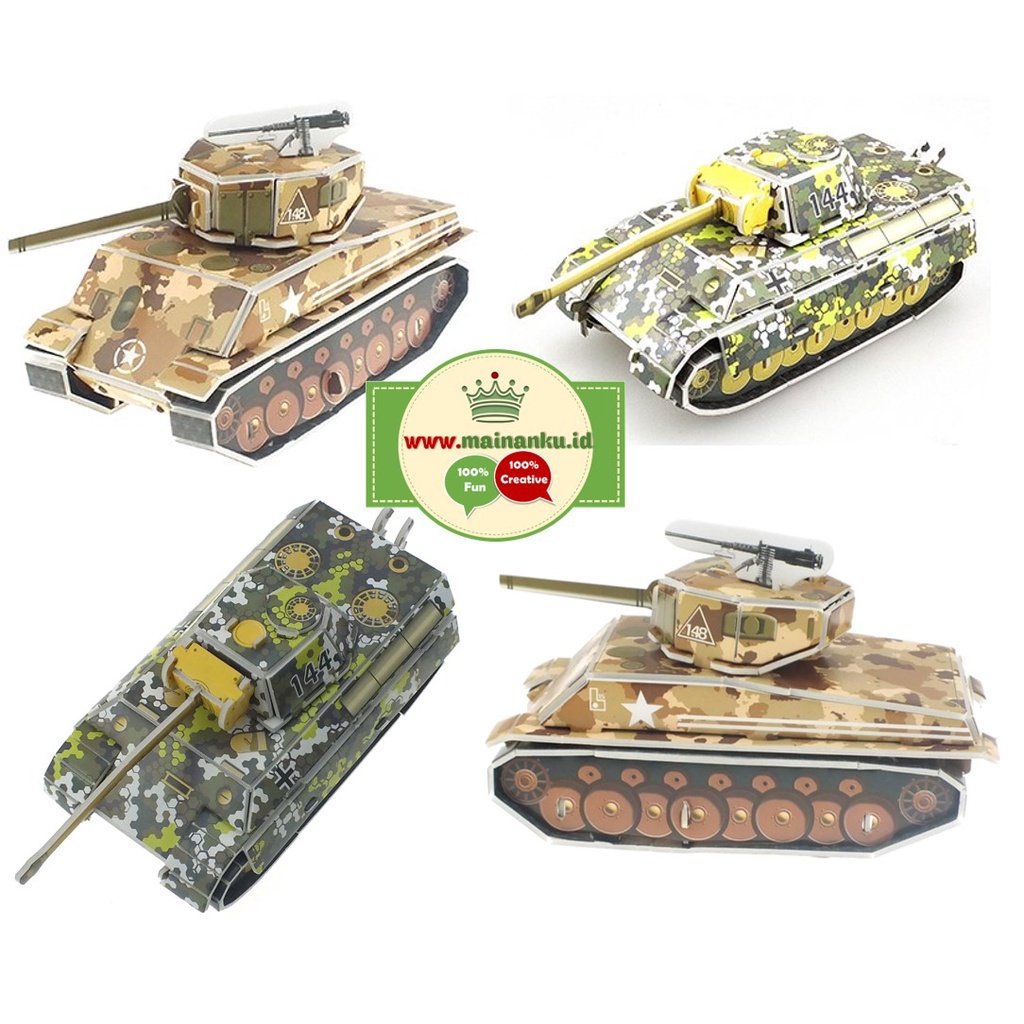 3D Puzzle Toy | Puzzle 3 Dimensi Tank 1690 | Mainan Online Anak