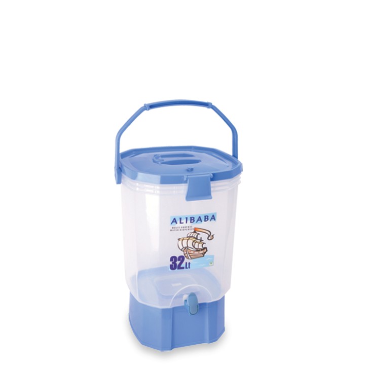 DISPENSER AIR 32 LITER ALIBABA GREEN LEAF / DRINK JAR / TEMPAT MINUM / AQUARIUM ES BUAH