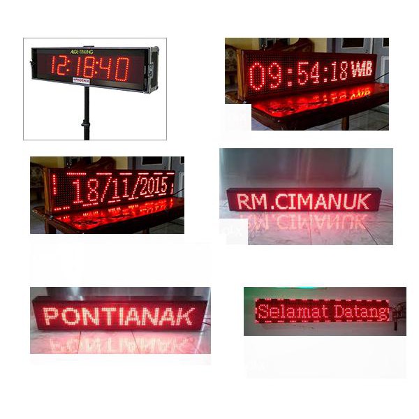 RUNNING TEXT TOKO UKURAN 100cm x 20cm Terbaik
