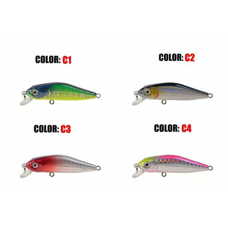UMPAN PANCING LURE CASTING ULTRALIGHT JERCKBAIT MINOW 6CM/4.5gr