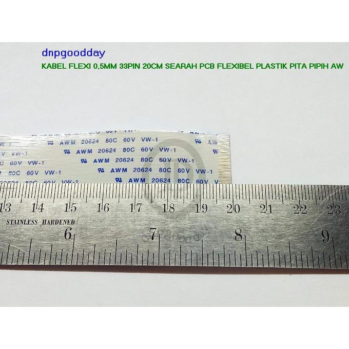 

Kabel Flexi 0,5Mm 33Pin 20Cm Searah Pcb Flexibel Plastik Pita Pipih Aw Dnpgood11 Kualitas Baik