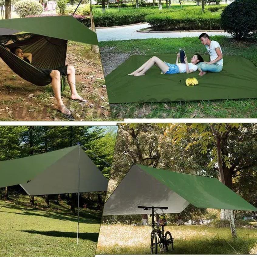 ✿ Flysheet 3x4 DS adventure traptend flyshet 4x3m tutup tenda pelindung tenda atap tenda 19 lop ▲