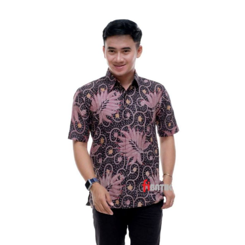 Kemeja Batik jumbo BIG SIZE JUMBO M L XL XXL 3L 4L 5L 6L MURAH BATIK JUMBO Motif Mawar