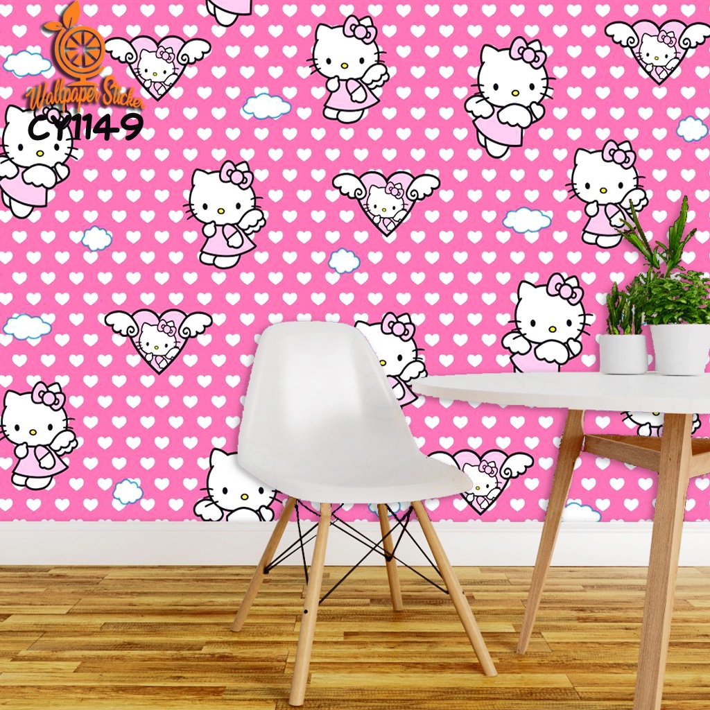 GRATIS ONGKIR ! Wallpaper dinding Helo Kity Keropi / wallsticker doraemon hello kitty TERBAIK TERMURAH ALBINO 88