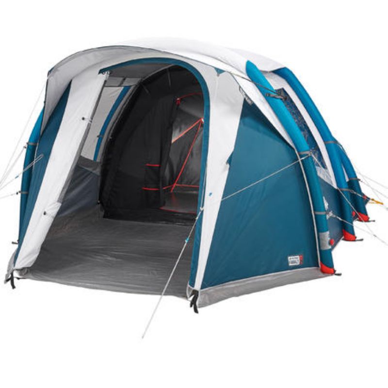 Tenda Quechua Inflatable Air Second 4.1 4 Orang 1Ruang Tidur