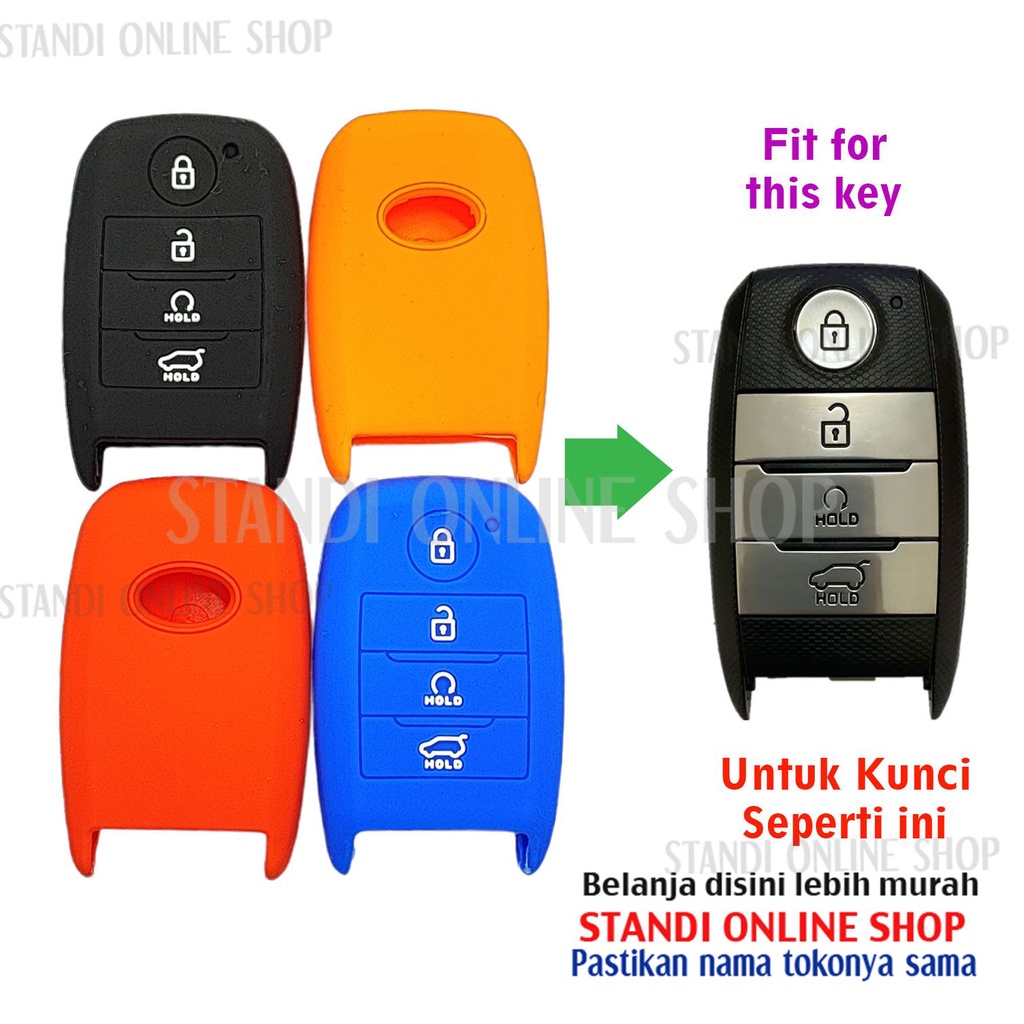 Silikon Remote Cover Sarung Kunci SmartKey KIA Sonet Seltos