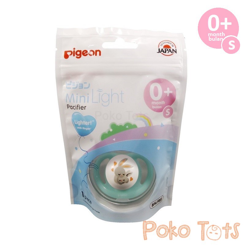 Pigeon Mini Light Pacifier S 0+ Month Empeng Silicone Step 1 WHS