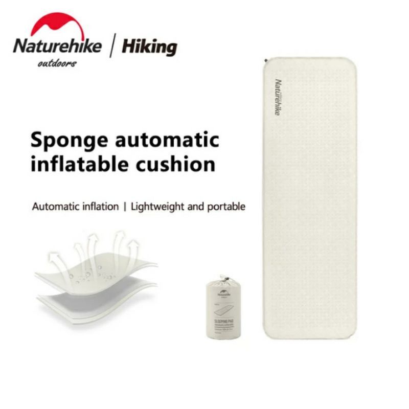 MATRAS SPON OTOMATIS SELF INFLATE NATUREHIKE NH21FCD10 SLEEPING PAD AUTOMATIC INFLATION CUSHION SING