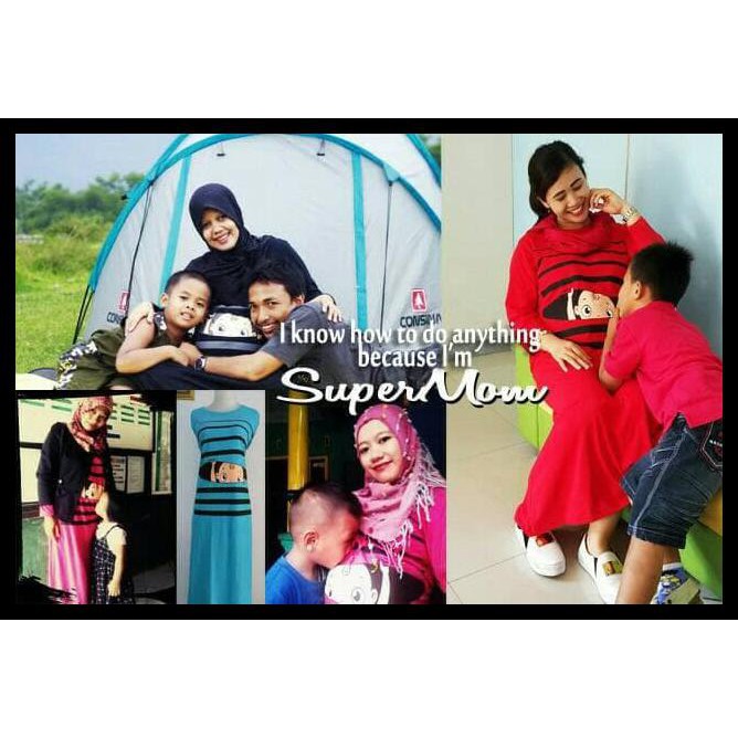 Terlaris Baju Ibu Hamil Gamis Maxy Dress Supermom Xl