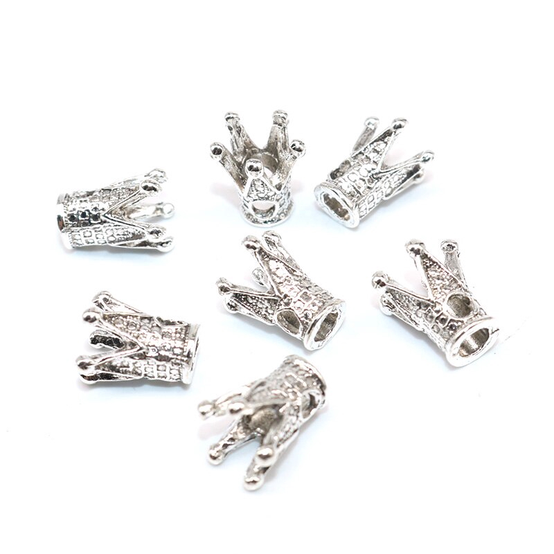 7.7 BIG SALE Charms Spacer Beads Wholesale 1Pcs Crown Beads