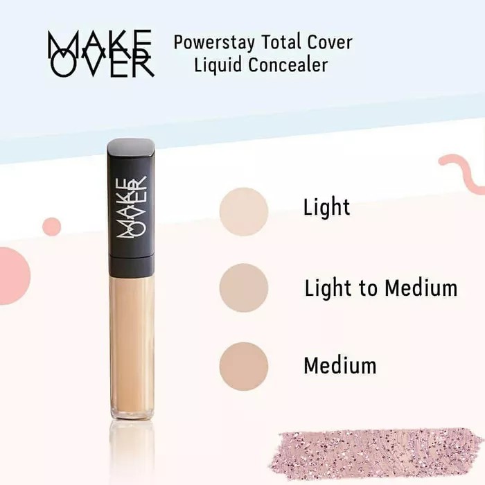 ❤ jselectiv ❤ MAKE OVER POWERSTAY Total Cover Liquid Concealer | Concealer/Konsiler MAKE OVER