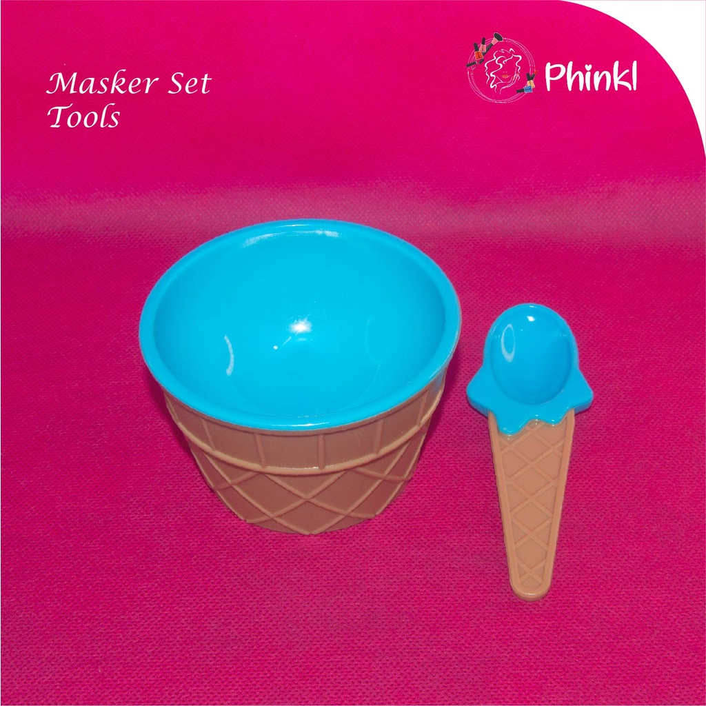 `ღ´ PHINKL `ღ´ Mangkok mangkuk masker model Ice cream  Es Krim bisa untuk masker buah permen snack
