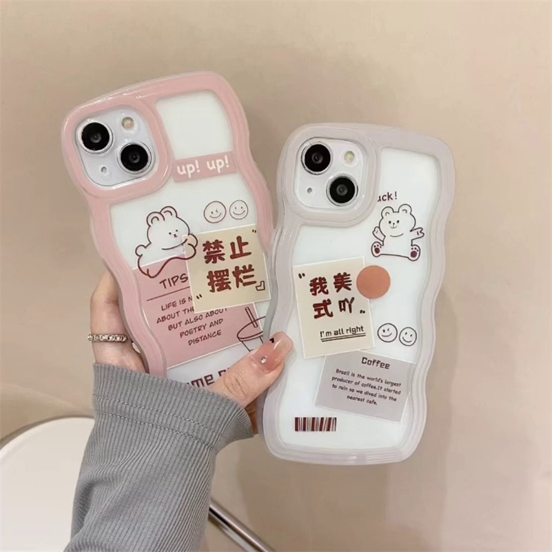 Soft Case Silikon TPU Motif Kelinci Untuk iPhone 13 12 11 Pro Max X Xr Xs Max SE 8 7 6 6s Plus