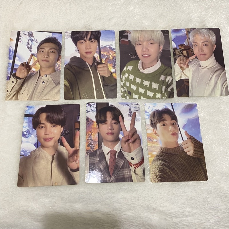 READY Gift 7 BTS little wishes holiday OFFICIAL SPC Christmas photocard PC MPC selca selfie rm jin s