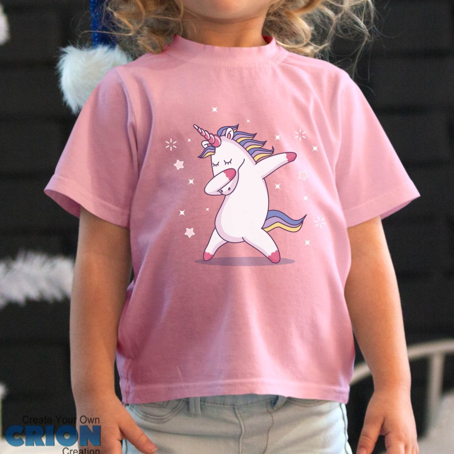 kaos unicorn anak berbagai macam motif bisa request nama by crion