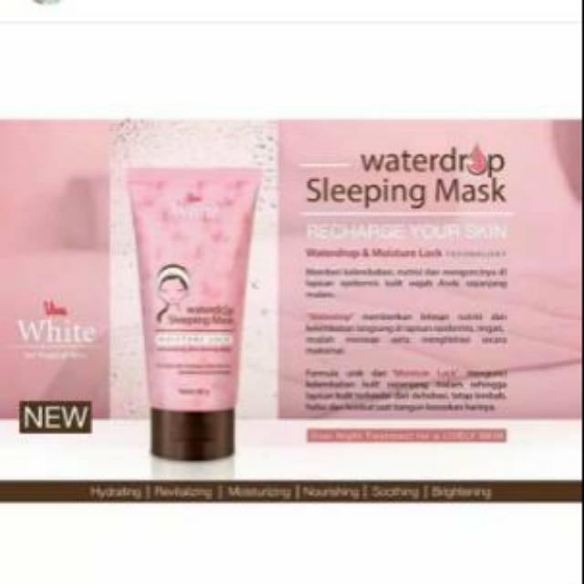 VIVA WHITE WATERDROP SLEEPING MASK | SLEEPING MASK VIVA