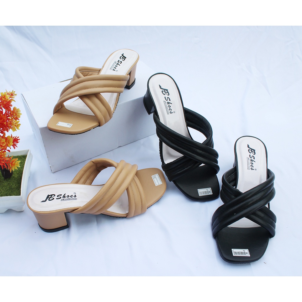 sandal wanita sendal hak tahu sandal hak wanita Heels Wanita Busa / Sandal Hak Tahu Chunky 5CM / Sandal Hak Tahu Wanita Silang / Sandal Wanita Murah Original