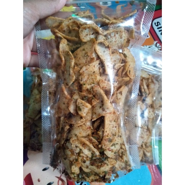 

Basreng pedas daun jeruk gurih bisa riquest rasa pedas