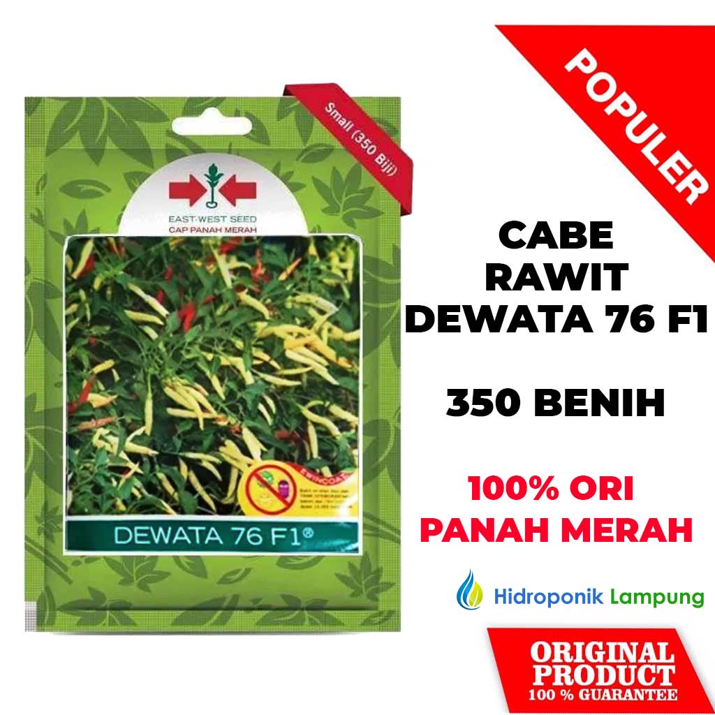 BENIH BIBIT CABE RAWIT DEWATA 76 F1 SP ISI 350 BENIH CAP PANAH MERAH