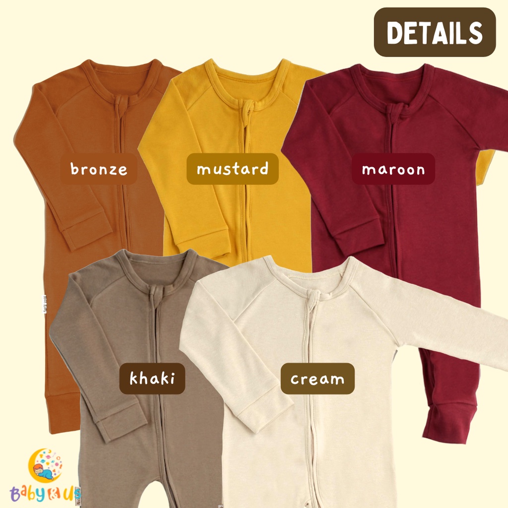 Nice Kids Sleepsuit - Sleepsuit Jumper Lengan Panjang Kaki Panjang Bayi 0-6 6-12 bulan 1 tahun