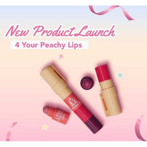 Madame Gie Four Your Peachy Lips - Make Up Lips Four In One