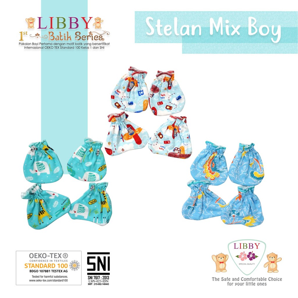 Libby Sarung tangan dan kaki(3ps)