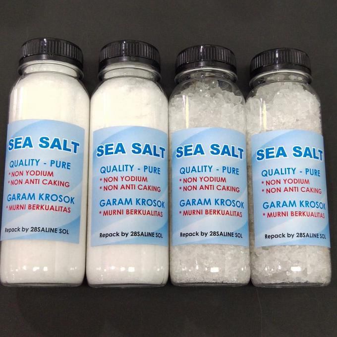 

Promo Awal tahun 300gr Natural Sea Salt Organic Garam Laut Krosok murni non yodium - Kasar/Coarse